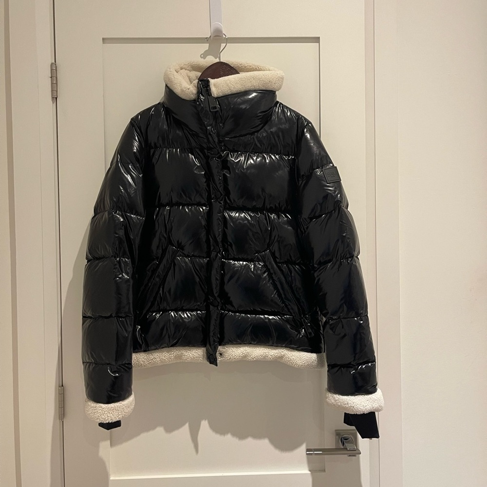 SAM NYC Shearling Trim Down Puffer